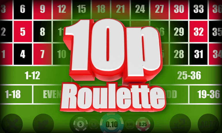 10p Roulette Game