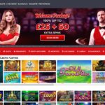 Red Casino Website Screenshot
