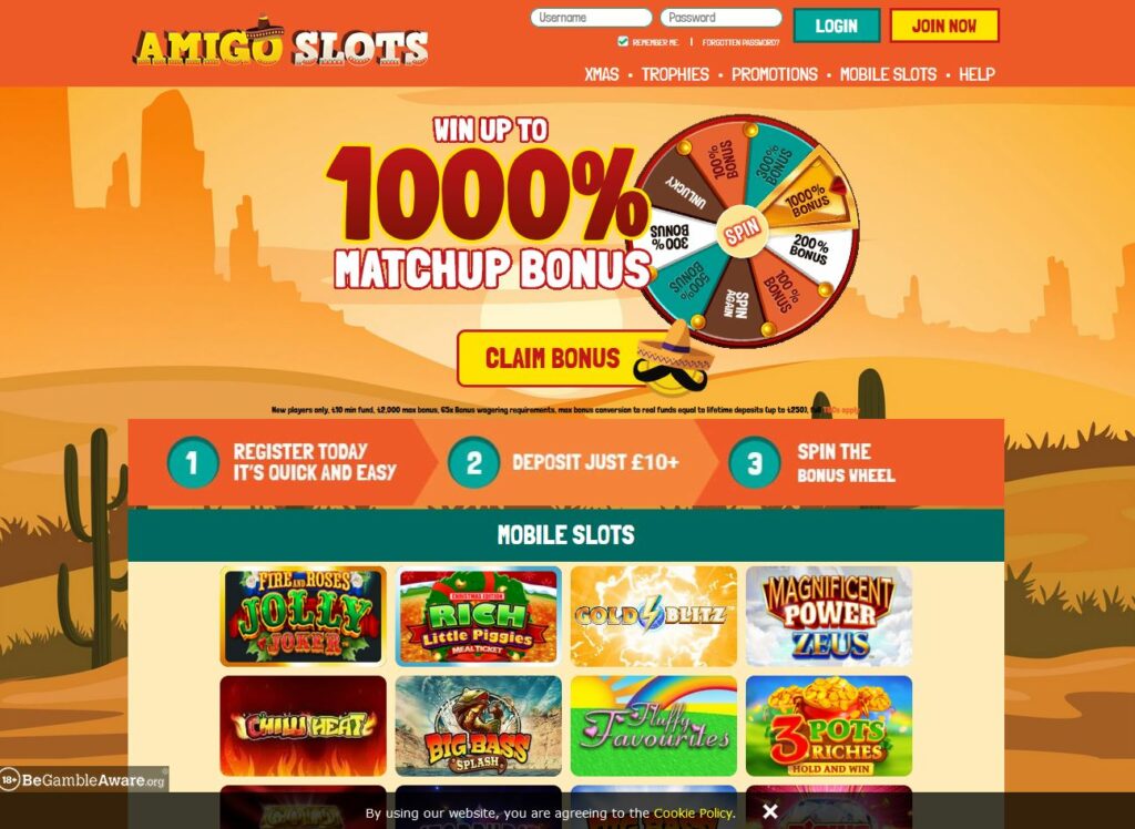 Amigo Slots Review