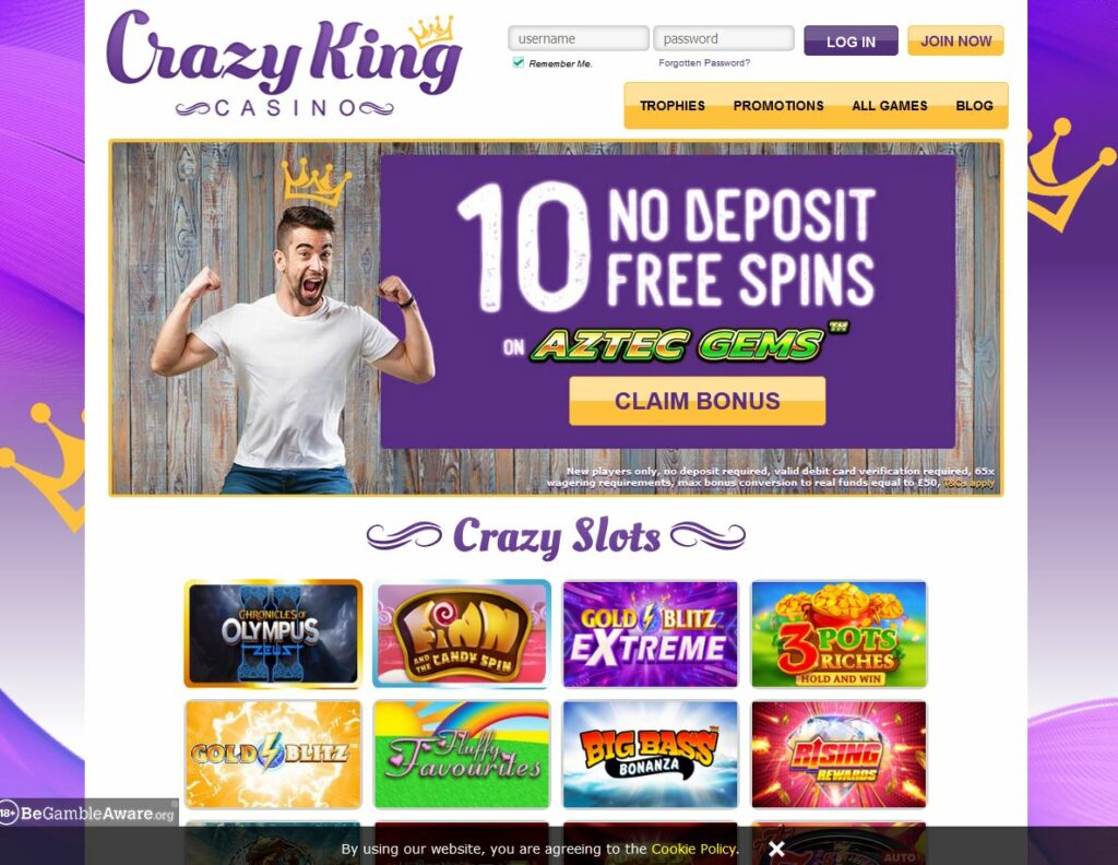 Crazy King Casino Review